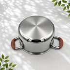 3 Stainless Steel Saucepans with Lids, 3L 4L 5L