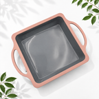 11-Piece Silicone Baking Set, Grey/Pink