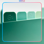 GEM+ | Chopping Boards Set of 4 Green with Stand – Plastic Kitchen Cutting Boards with Holder