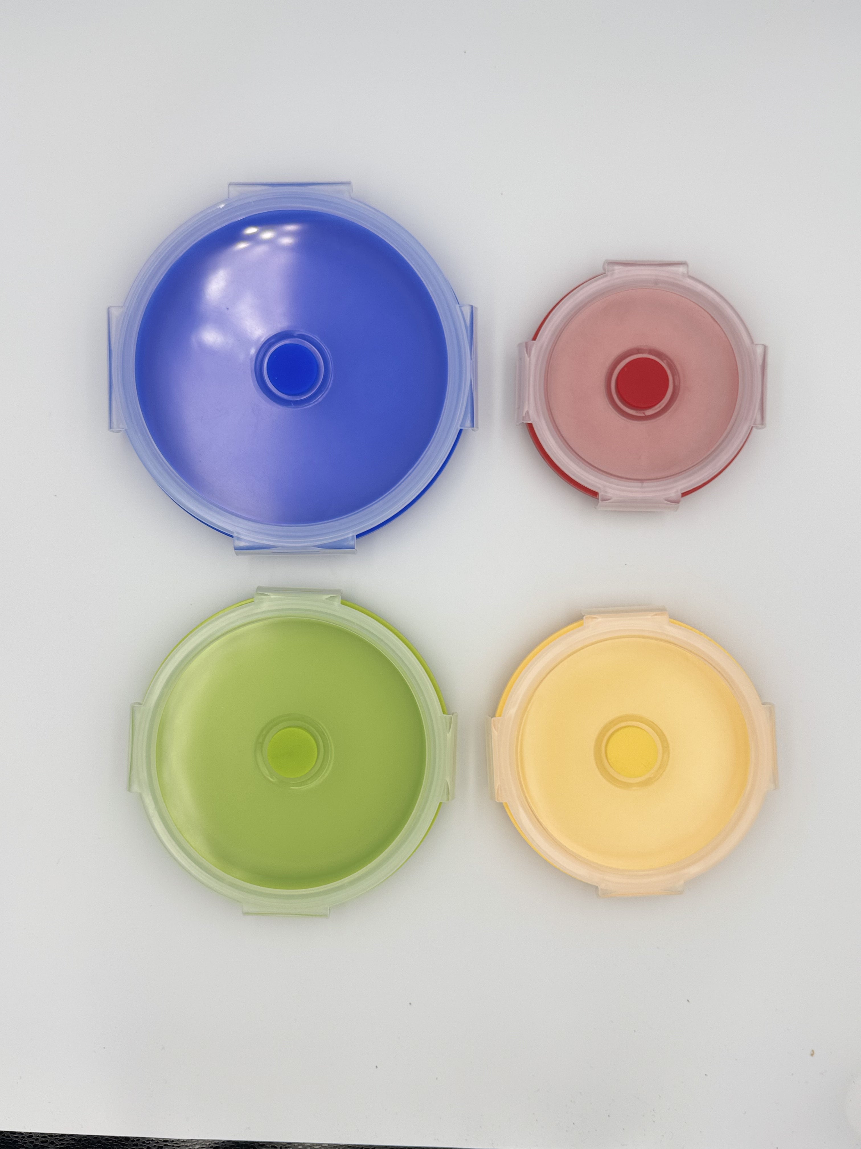 GEM+ | 4-Piece Collapsible Round Food Container Set – Space-Saving  BPA FREE