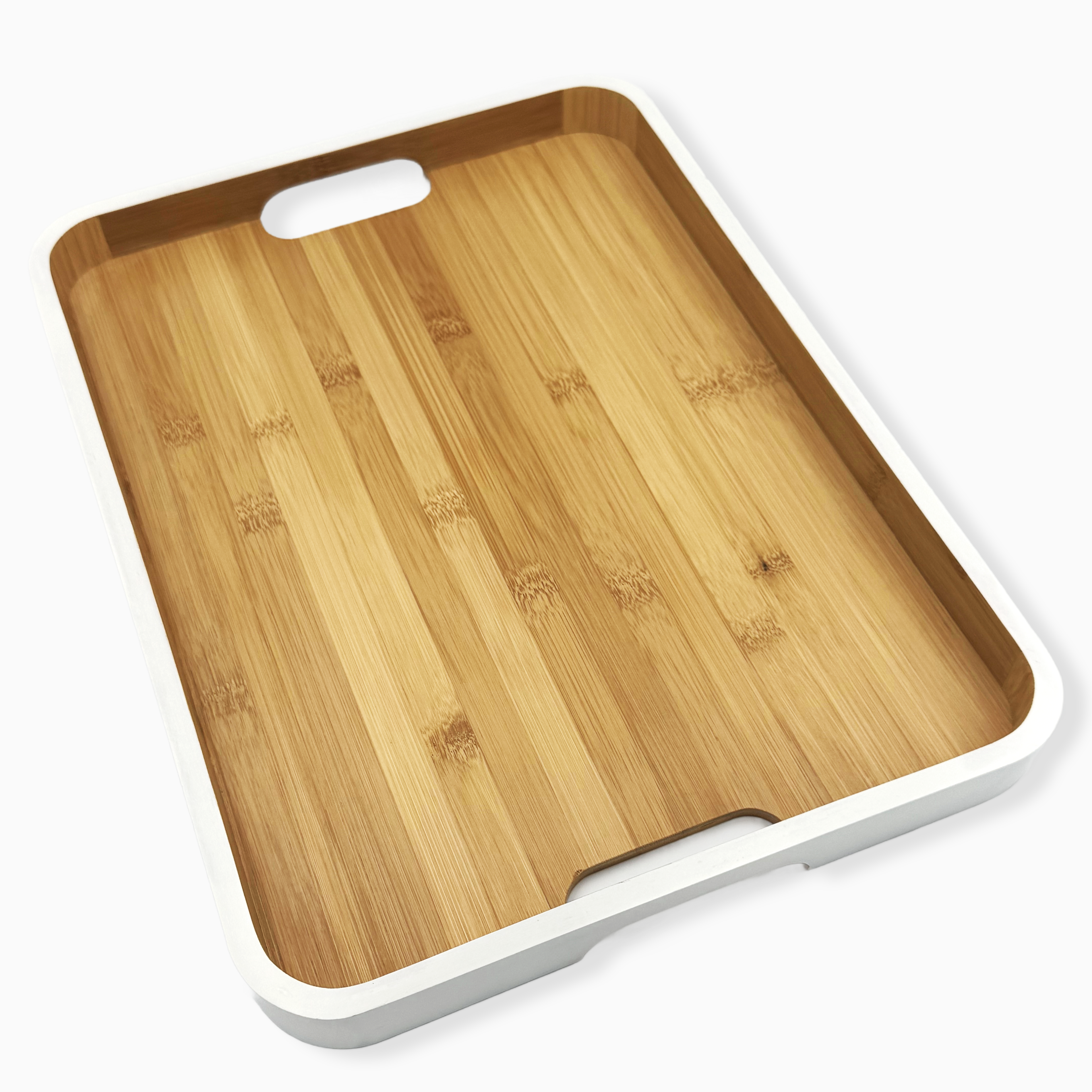 GEM+ | Bamboo Serving Tray | Large Rectangular Tray | Eco-Friendly Kitchen