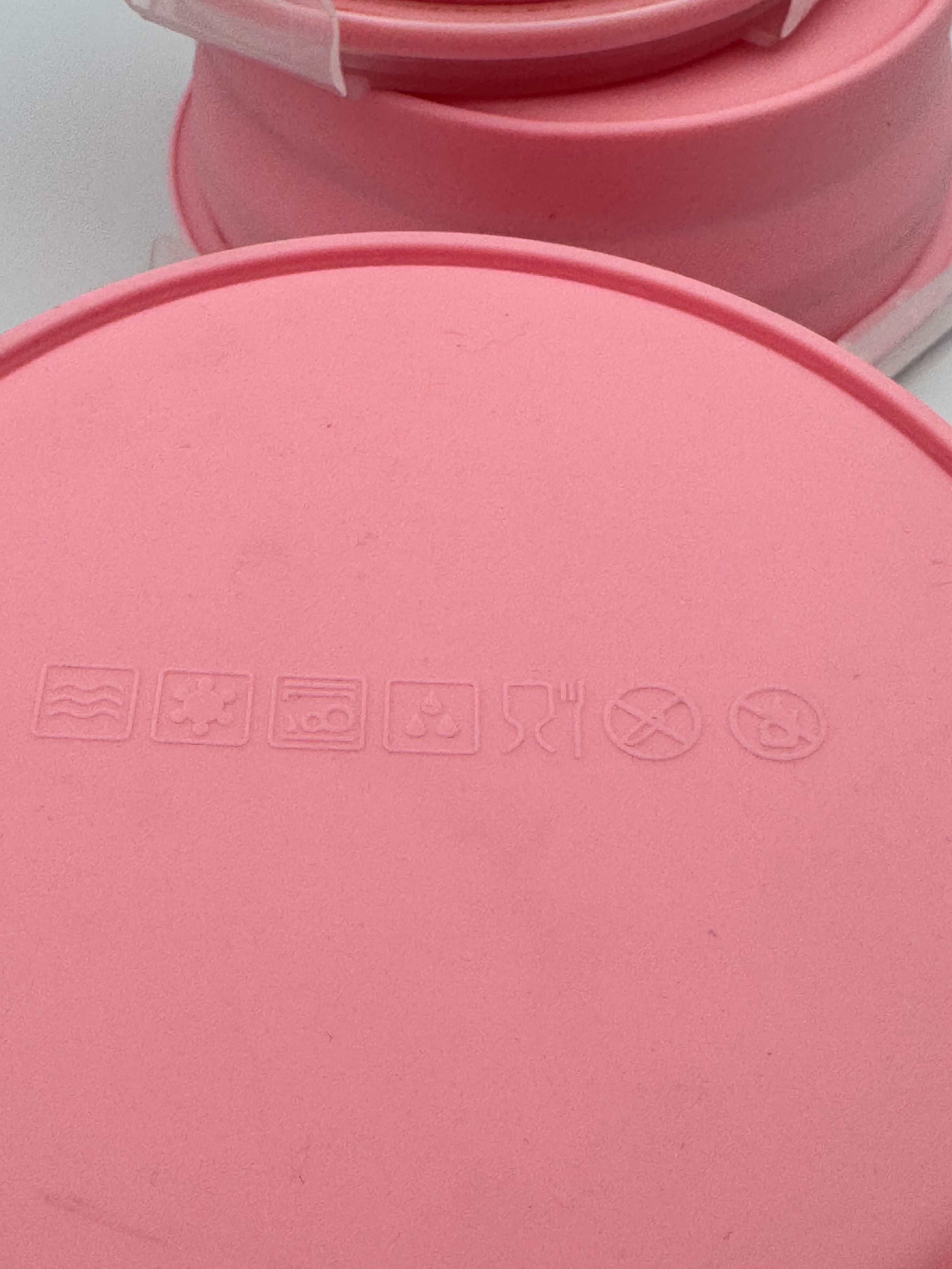 GEM+ | 4-Piece Collapsible Round Food Container Set – Space-Saving  BPA FREE - Pink