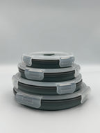 GEM+ | 4-Piece Collapsible Round Food Container Set – Space-Saving  BPA FREE - Olive