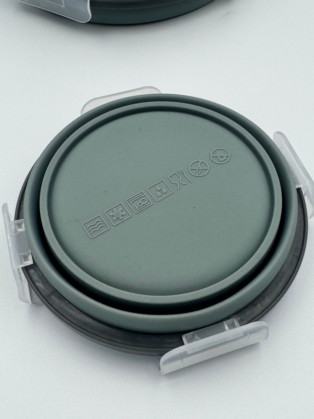GEM+ | 4-Piece Collapsible Round Food Container Set – Space-Saving  BPA FREE - Olive