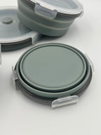 GEM+ | 4-Piece Collapsible Round Food Container Set – Space-Saving  BPA FREE - Olive