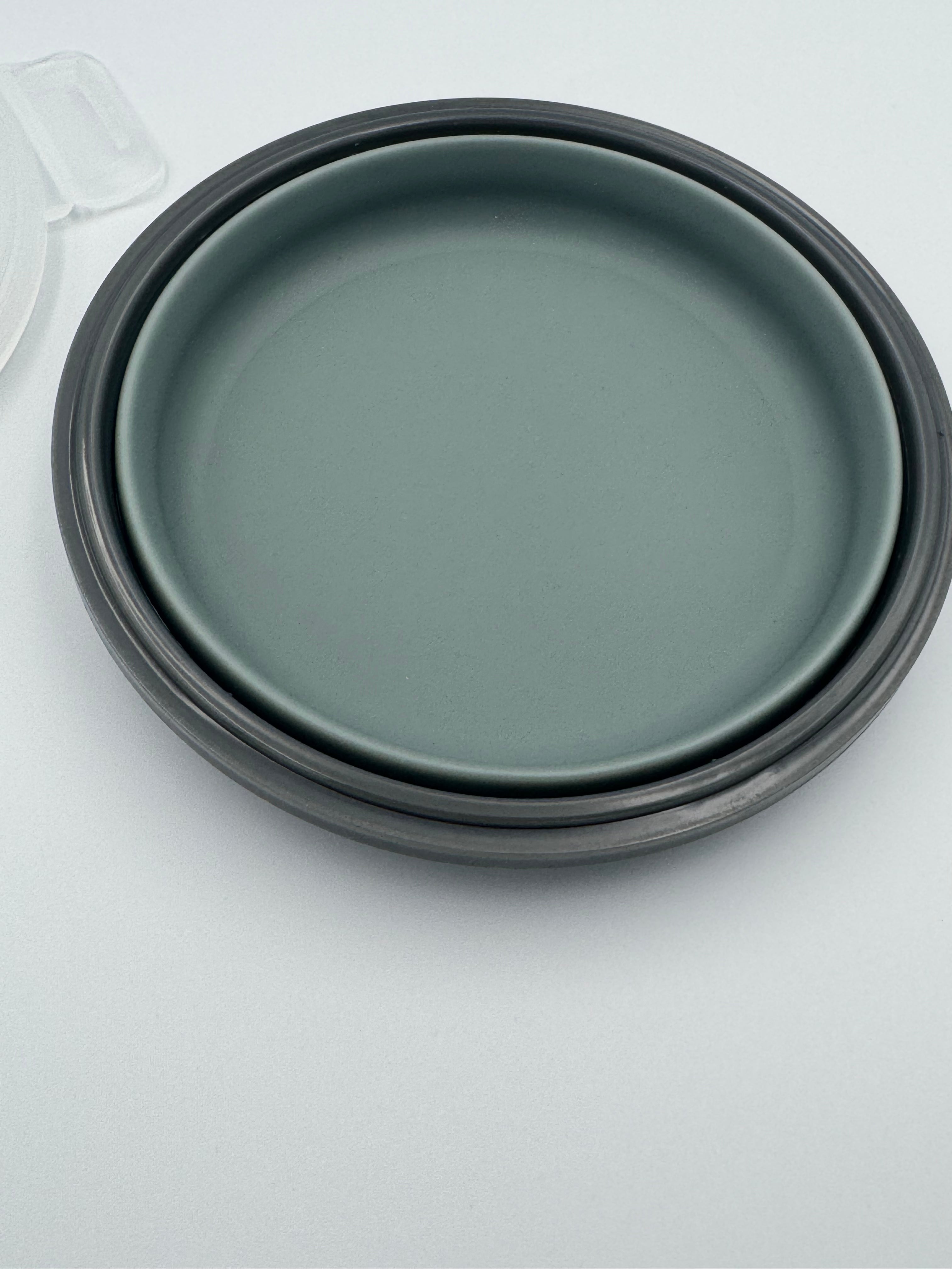 GEM+ | 4-Piece Collapsible Round Food Container Set – Space-Saving  BPA FREE - Olive