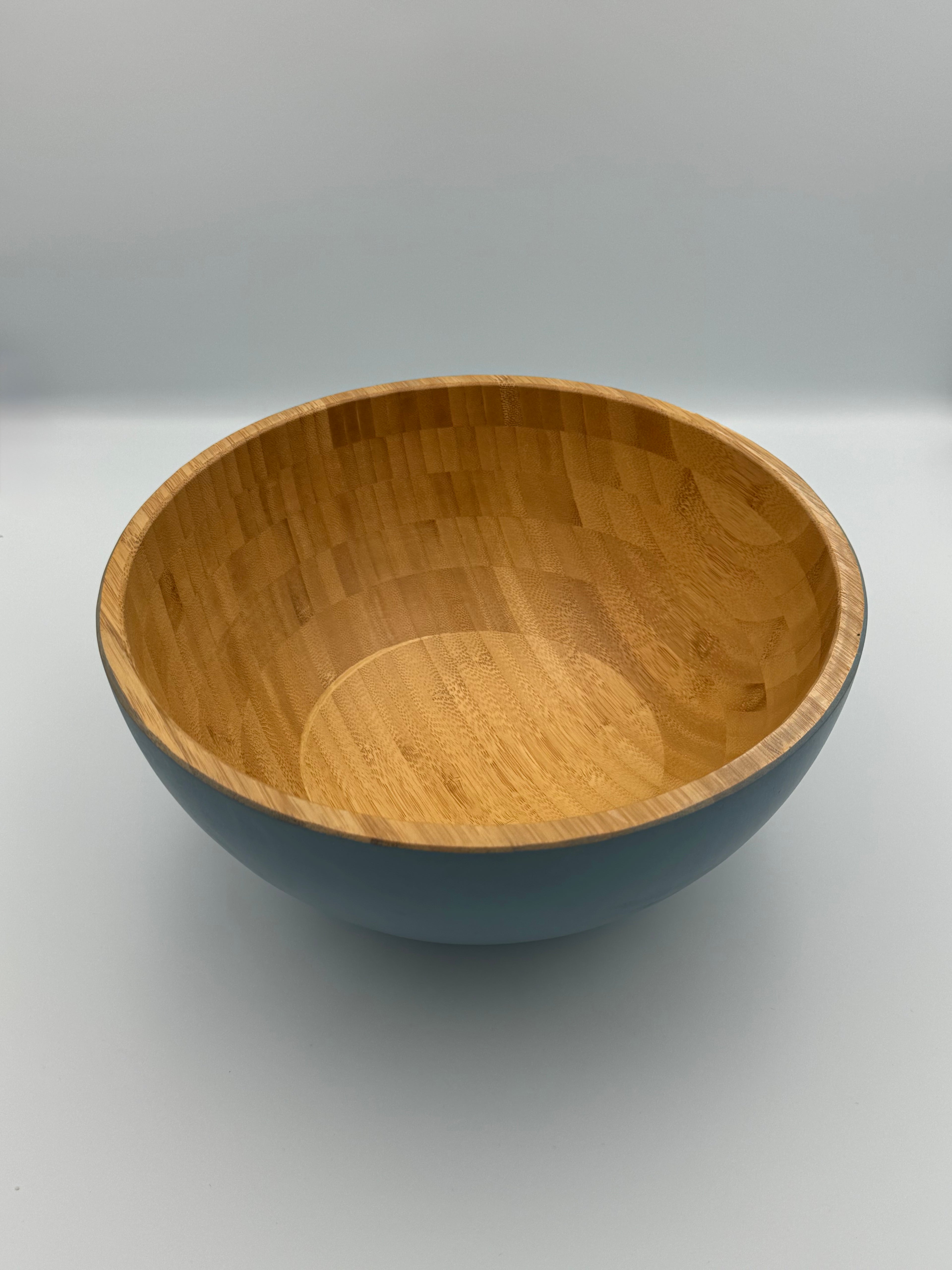 GEM+ | 2 Pcs - Premium Eco-Friendly Bamboo Salad Bowl Set - Blue