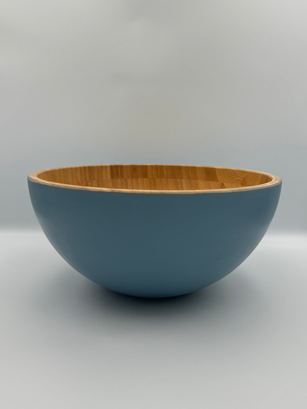 GEM+ | 2 Pcs - Premium Eco-Friendly Bamboo Salad Bowl Set - Blue