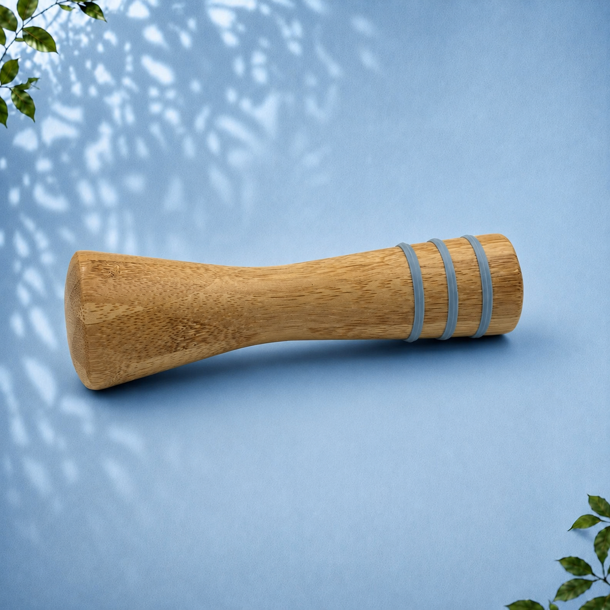 Bamboo Mortar and Pestle Set, Blue
