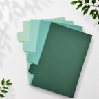 4 Green Chopping Boards with Storage Stand