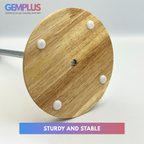 GEM+ | Eco-Friendly Wooden Kitchen Roll Holder – Stable, Stylish & Modern