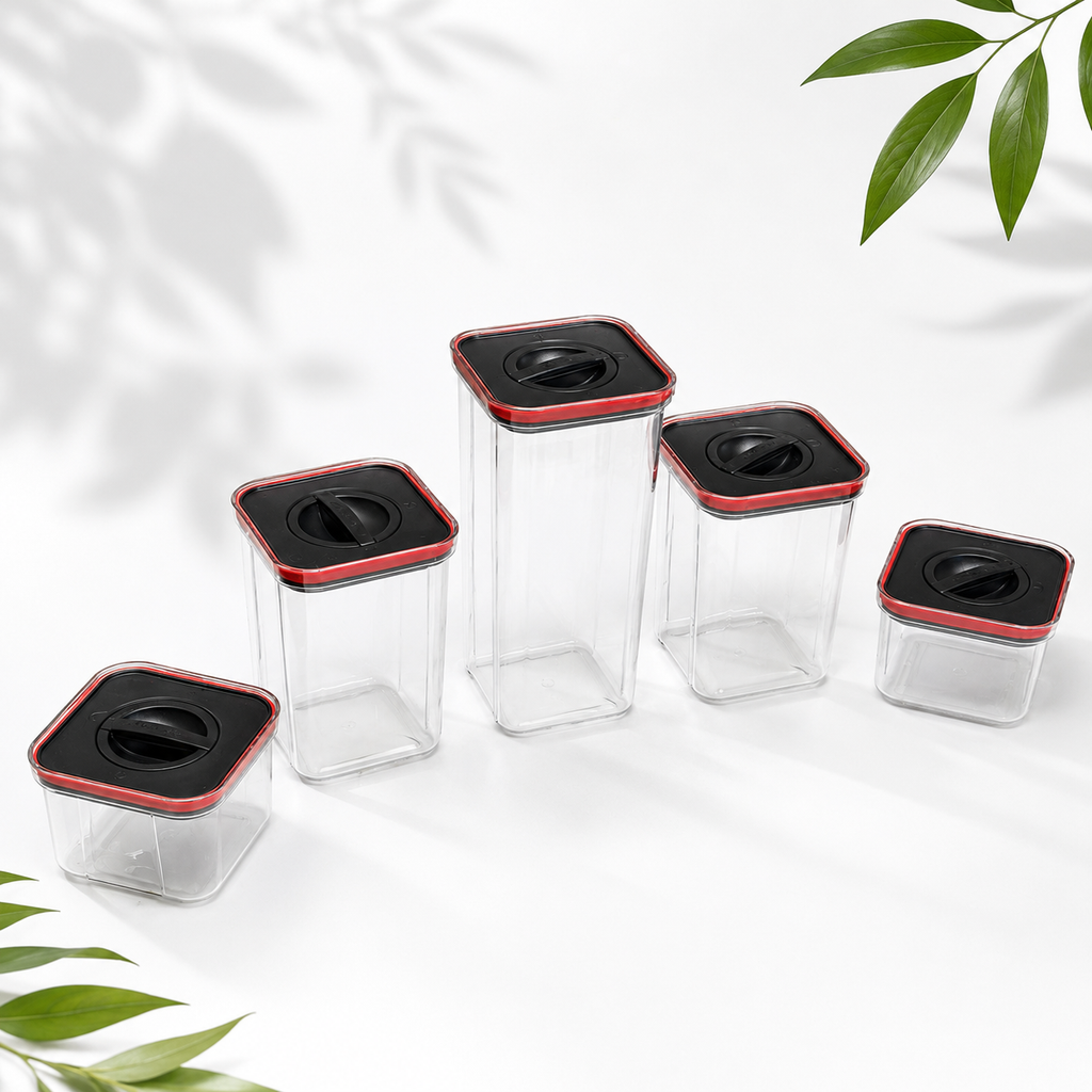 5-Piece Airtight Pantry Food Storage Containers