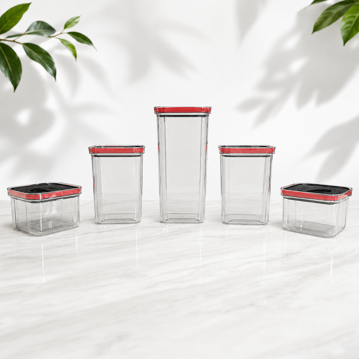 5-Piece Airtight Pantry Food Storage Containers