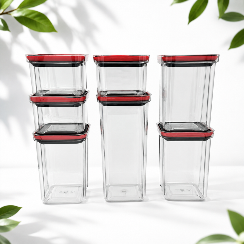 7-Piece Airtight Pantry Food Storage Containers