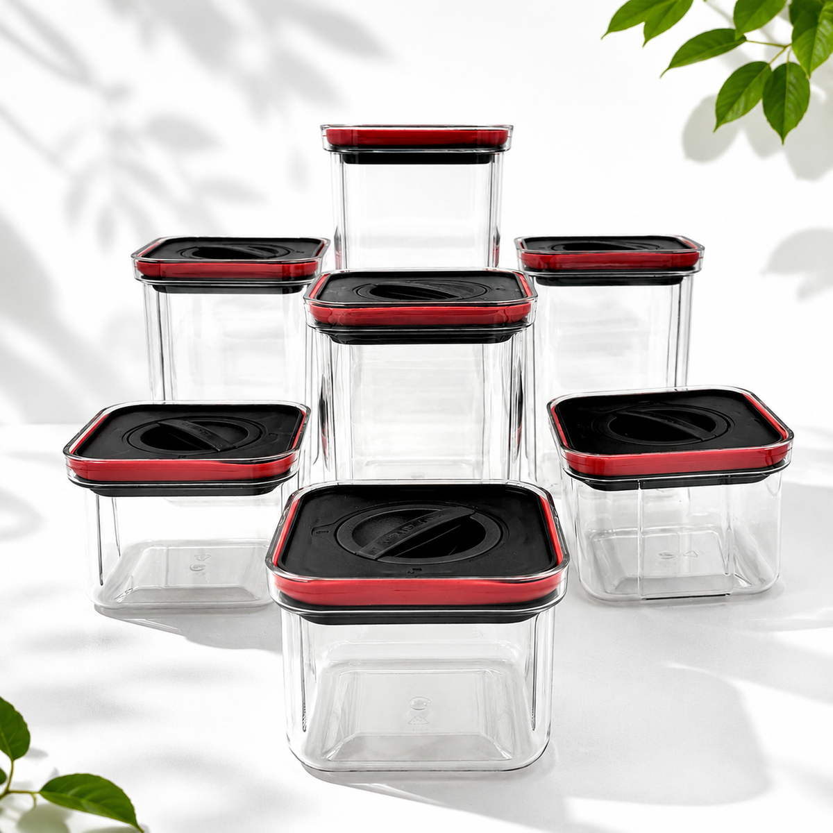 7-Piece Airtight Pantry Food Storage Containers