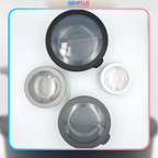 GEM+ | Food Storage Containers Set of 4 Black – Airtight Kitchen Storage Bowls with Lids