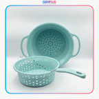 GEM+ |  Collapsible Silicone Colander Set (2 Pieces) – Pastel Blue
