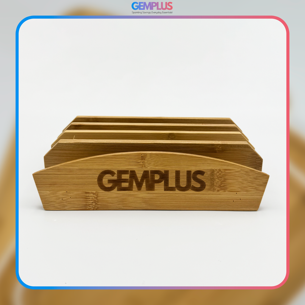 GEM+ | Heart Shaped Bamboo Chopping Boards Set of 3 White Trim with Stand – Wooden Cutting Boards Set