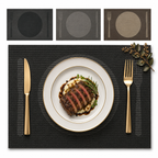 GEM+ | Premium 4/6 Piece Placemat Set – Durable Heat-Resistant, Easy to Clean