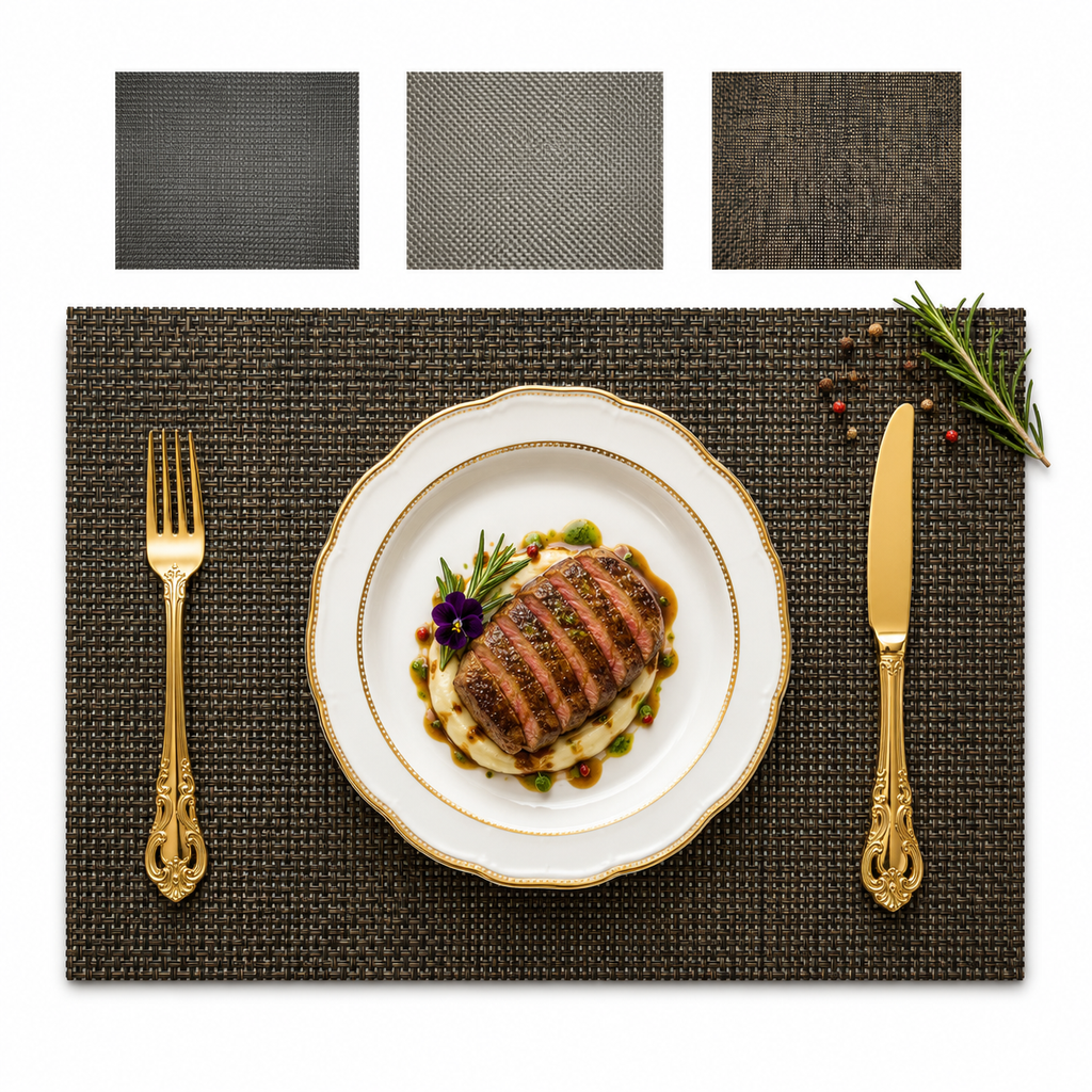 GEM+ | Premium 4/6-Piece Placemat Set – Durable, Heat-Resistant Easy to Clean