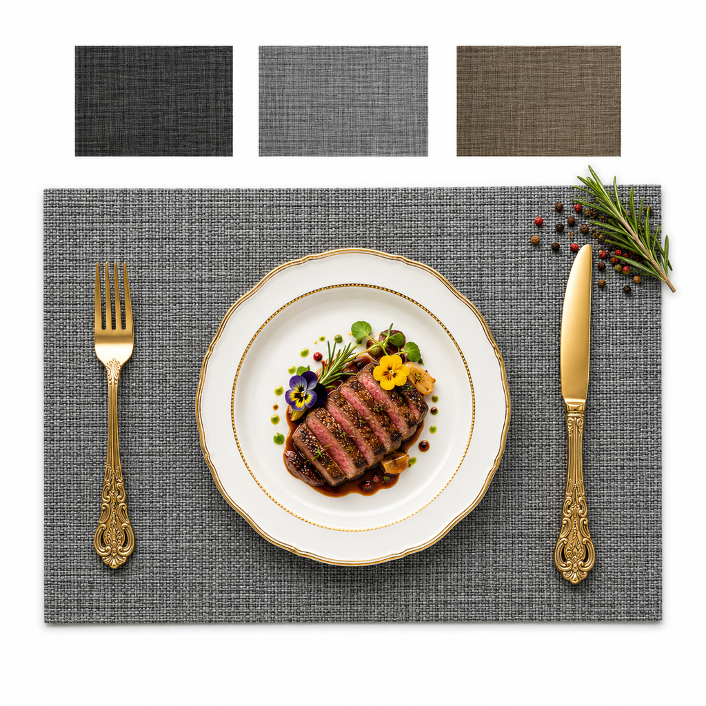 GEM+ | Premium 4/6-Piece Placemat Set – Durable Heat Resistant Easy to Clean