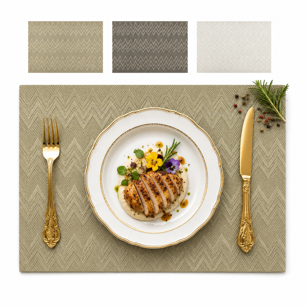 GEM+ | Premium 4/6-Piece Placemat Set – Durable Heat Resistant Easy to Clean