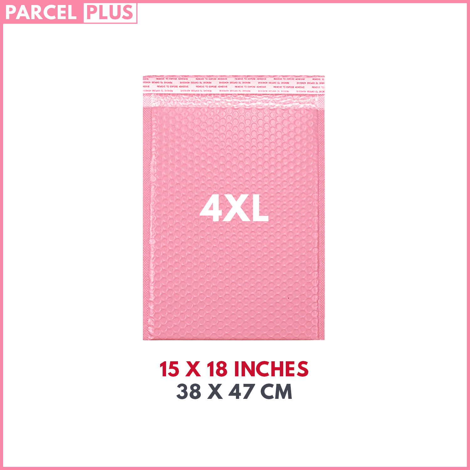 Parcel+ | Strong Large Rose Pink Bubble Padded Mailing Envelope Post Bags Postal