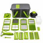 GEM+ | 22-Piece Multi-Function Vegetable Chopper Cutter Slicer Dicer Grater