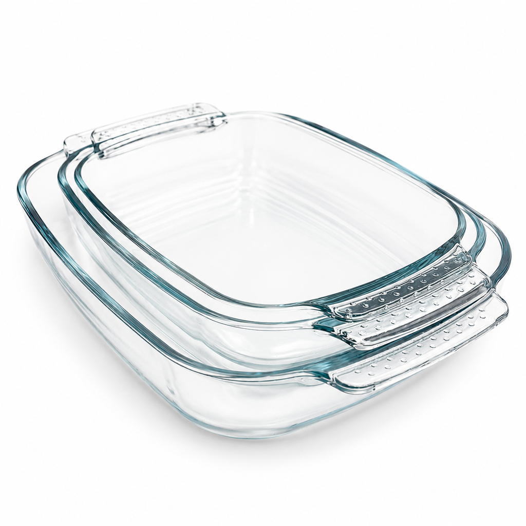 GEM+ | 3pc Rectangular Borosilicate Glass Baking Dish Set