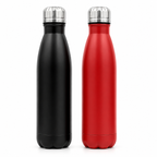 GEM+ | 500ML Stainless Steel Flask – Sleek Design in Black or Red Travel Or Gym