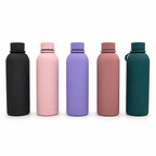 GEM+ | 500ML & 1L Stainless Steel Flask – Silicone Coated - Pastel 5 Colors