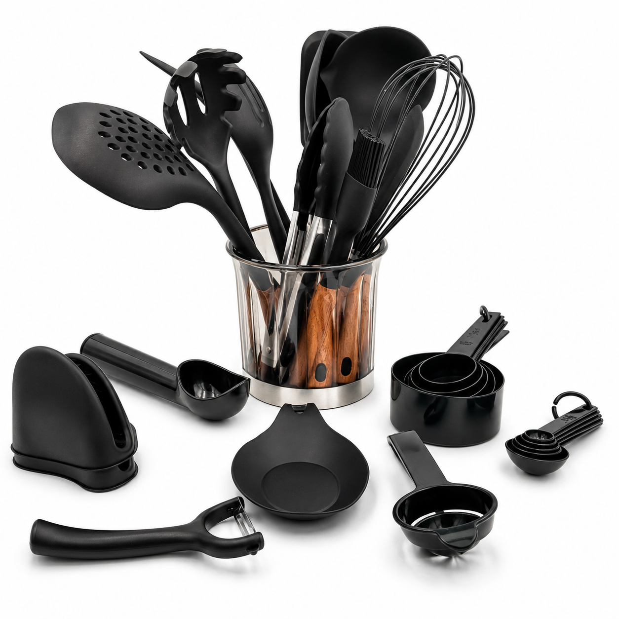 GEM+ | Premium 28-Piece Cooking & Baking Utensil Set Silicone Non-Stick BPA-FREE