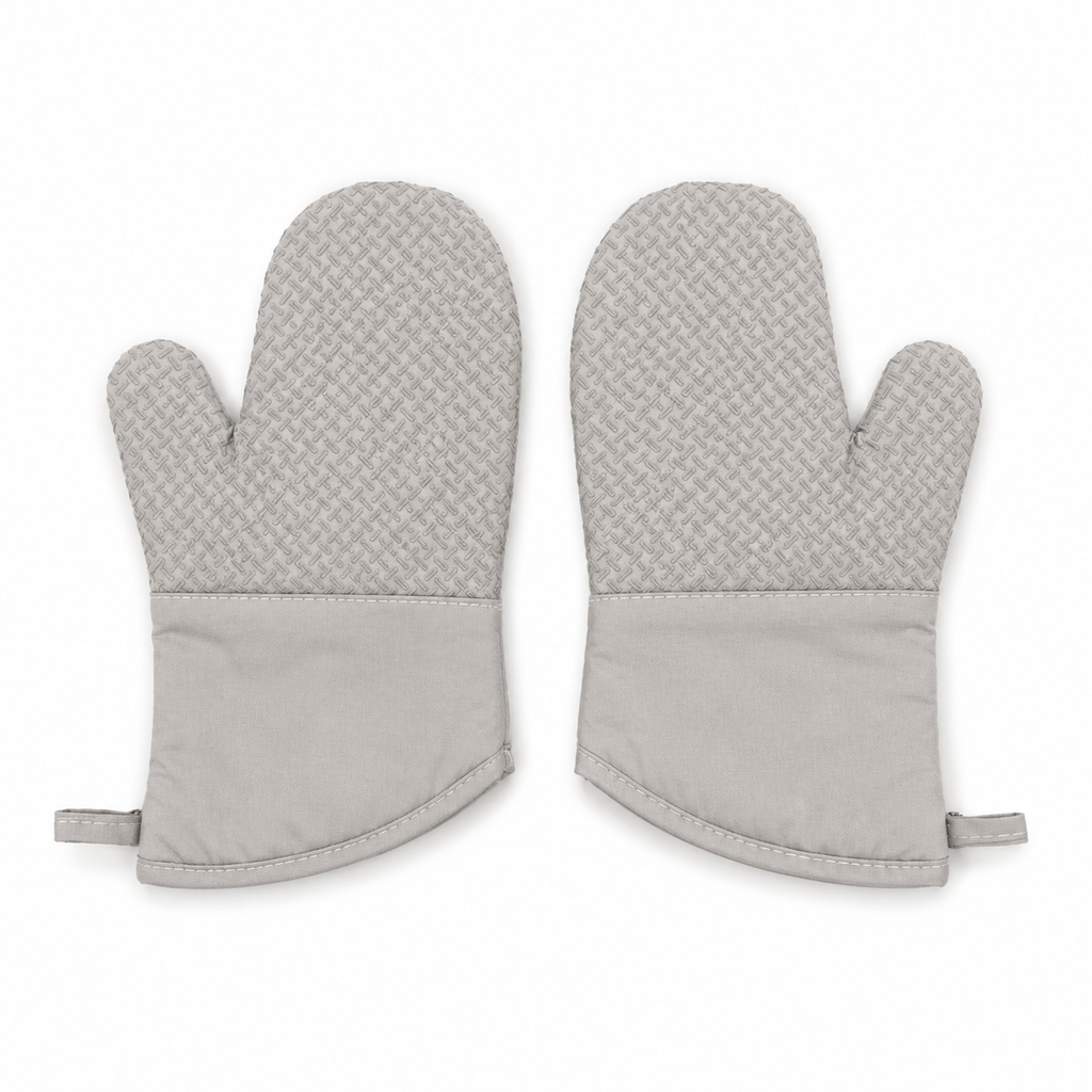 GEM+ | Premium Oven Mitt Silicone - Heat Resistant Non-Slip Grip Baking BBQ Gril