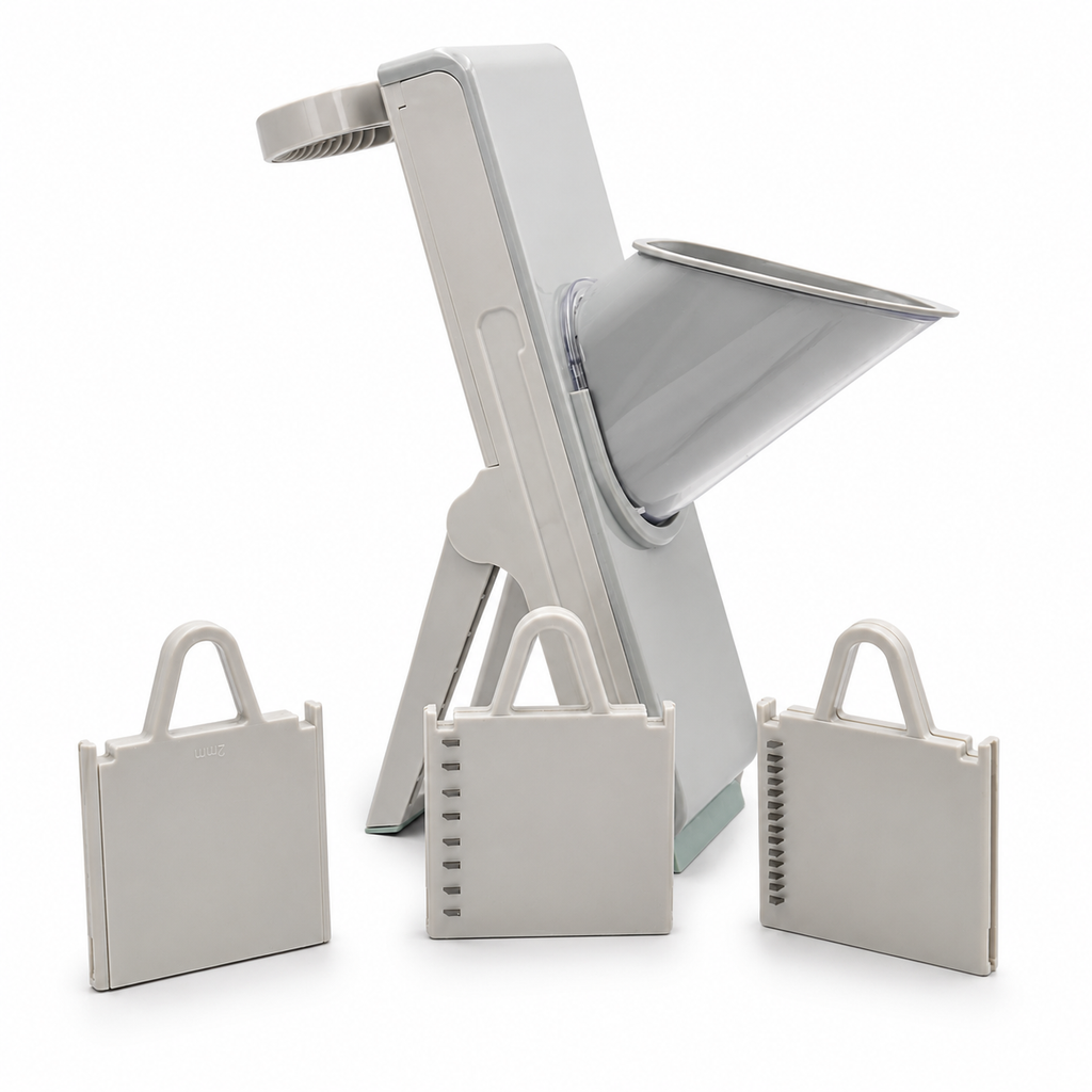 GEM+ | Premium Mandoline Meat and Vegetable Slicer Set Adjustable Blades Safe