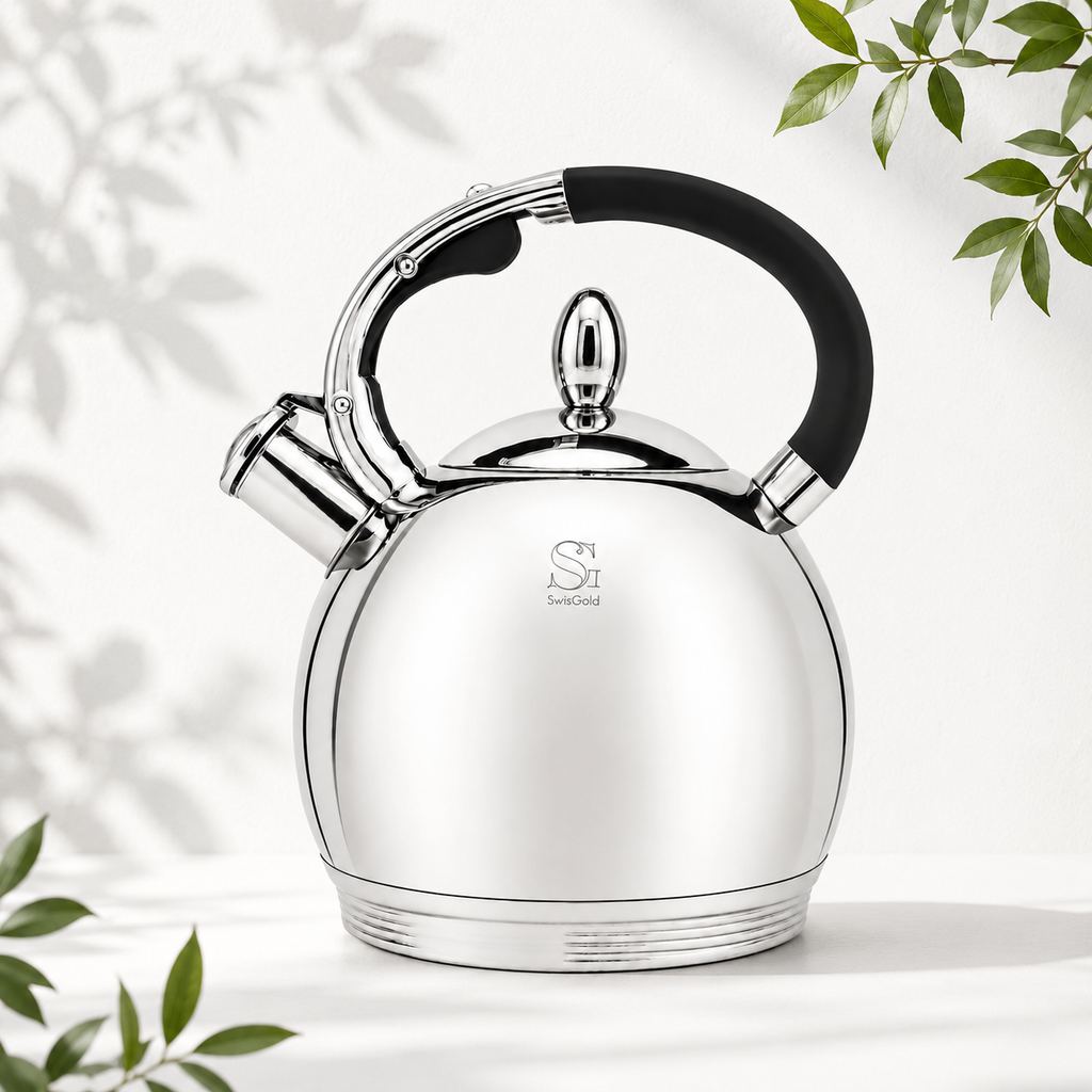 GEM+ | Stainless Steel Whistling Kettle – 3L Induction Teapot