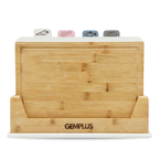 GEM+ | 4 PCS Premium Natural Bamboo Color Coded Chopping Board Set - White