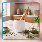 GEM+ | Bamboo Wood Mortar and Pestle Set