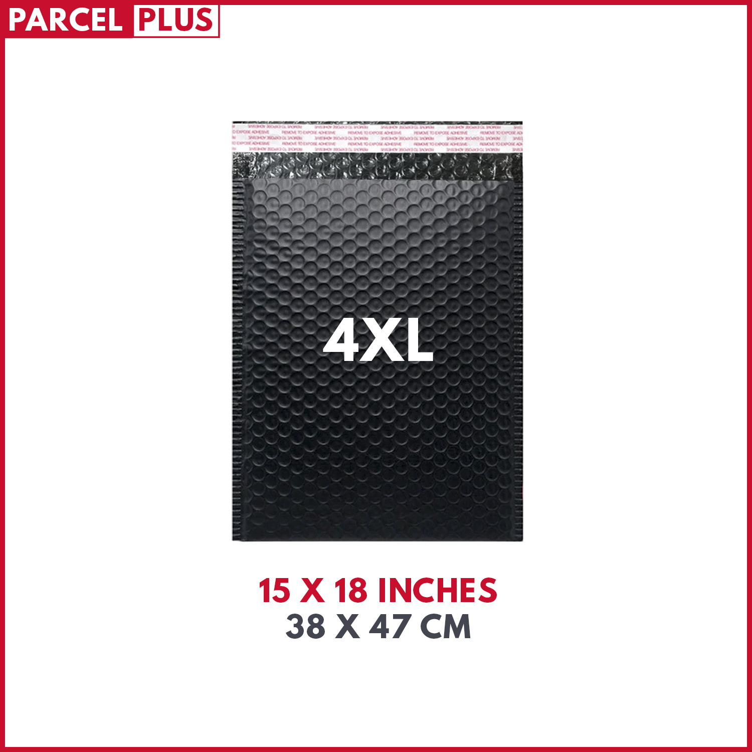 Parcel+ | Strong Large Black Bubble Padded Mailing Envelope Post Bags Postal