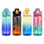 GEM+| 650 ml Reusable Water Bottle with Straw BPA Leakproof Sports Gym Travel