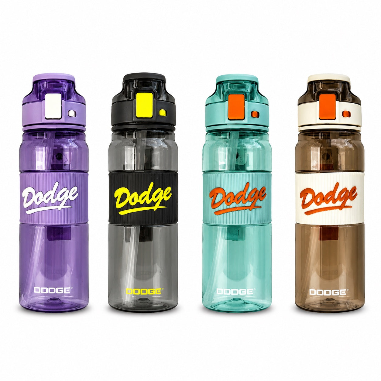 GEM+| 670 ML Reusable Water Bottle with Straw BPA Leakproof Sports Gym Travel