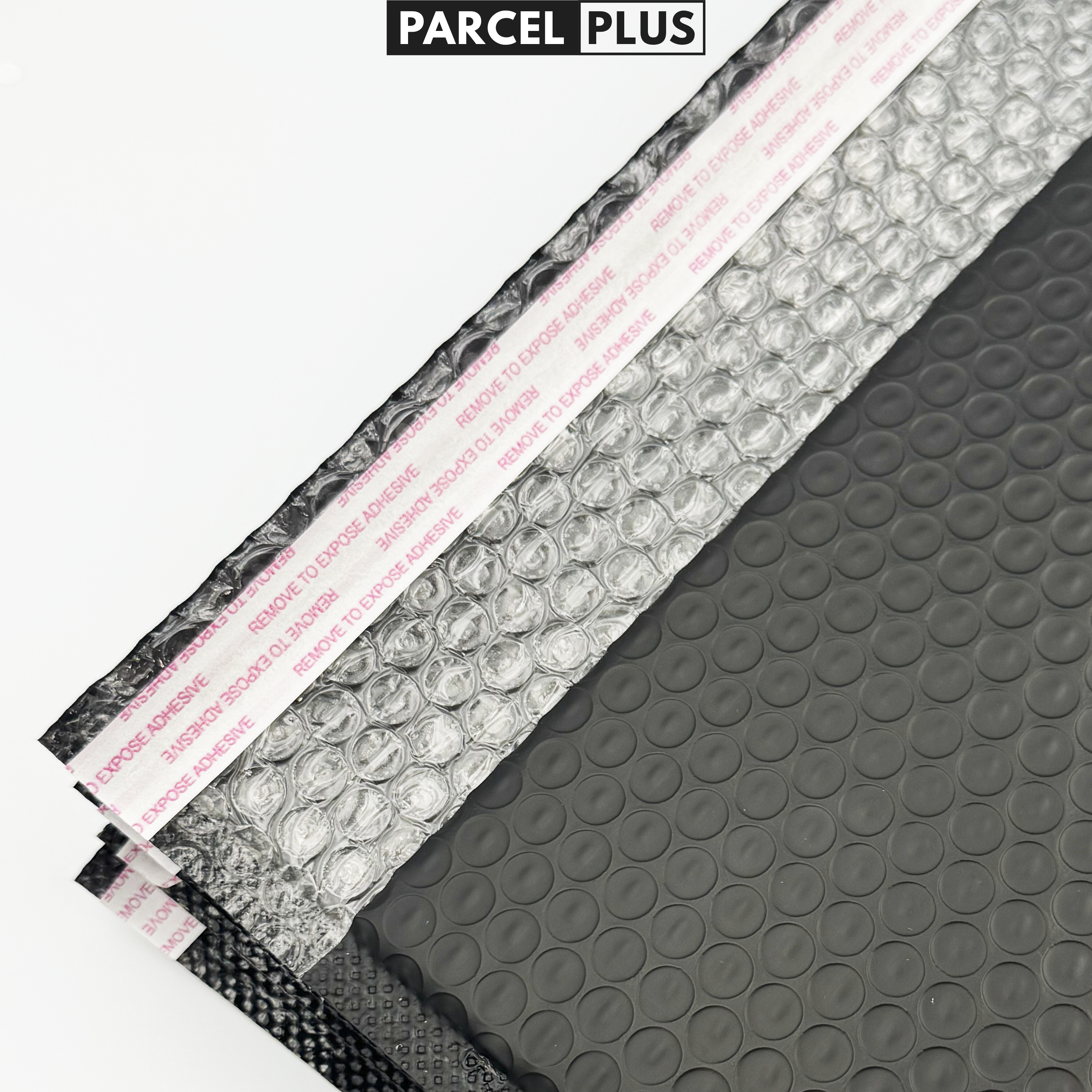Parcel+ | Strong Small Black Bubble Padded Mailing Envelope Post Bags Postal