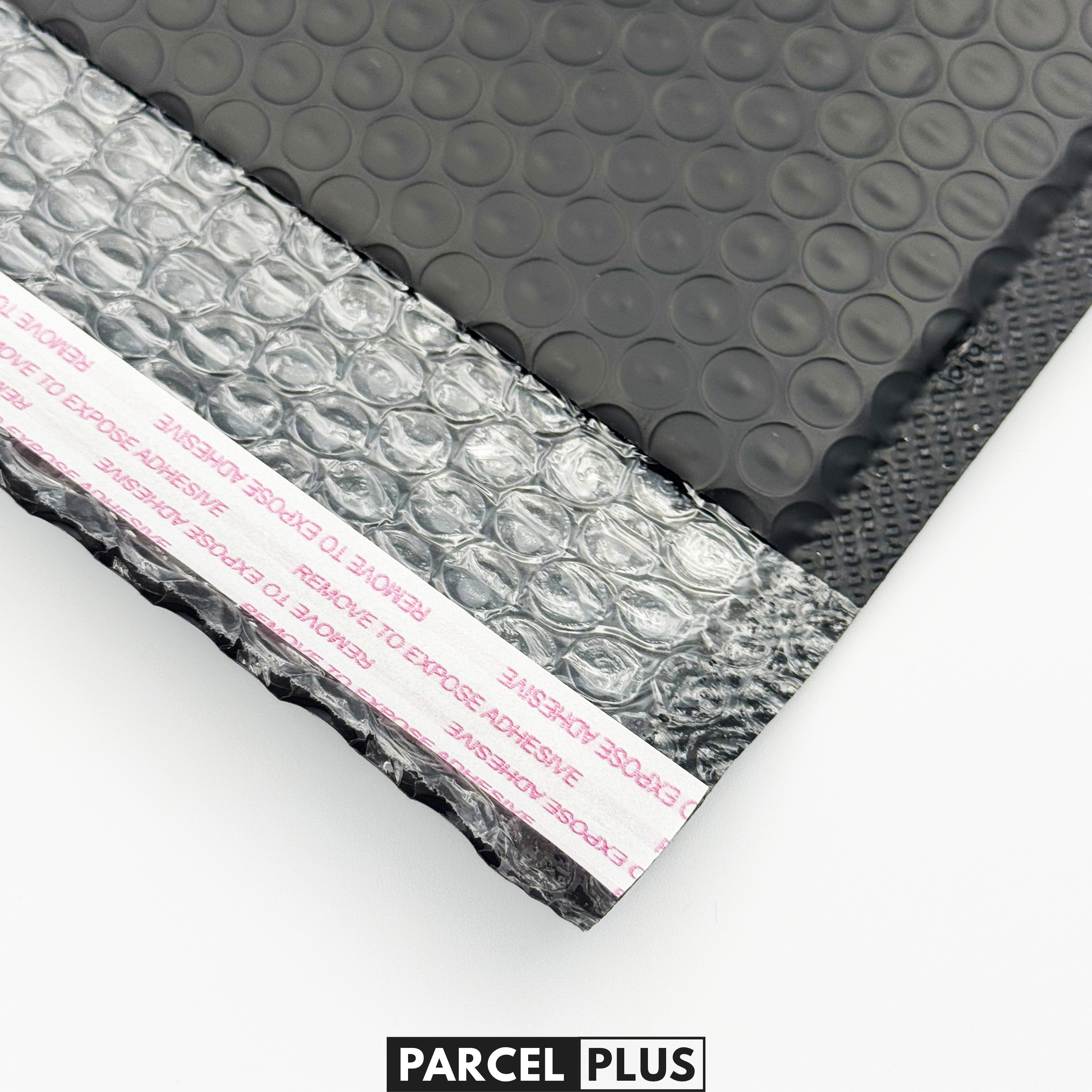 Parcel+ | Strong Small Black Bubble Padded Mailing Envelope Post Bags Postal