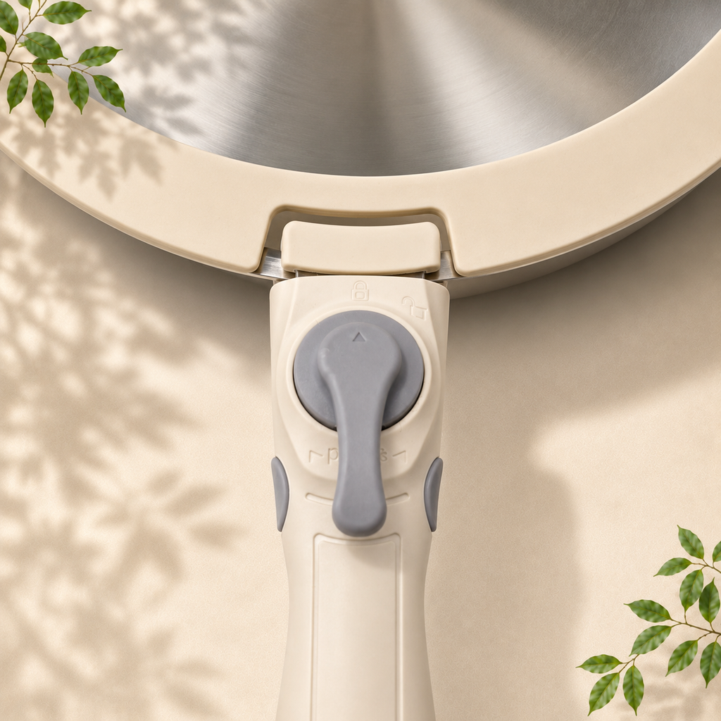 GEM+ | Stainless Steel Detachable Cookware Set with Removable Handles