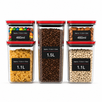 5-Piece Airtight Pantry Food Storage Containers