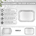 3 Silver-Plated Serving Trays for Bread & Desserts