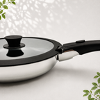 GEM+| 15PCS Stainless Steel Granite Cookware Set with Detachable Handles