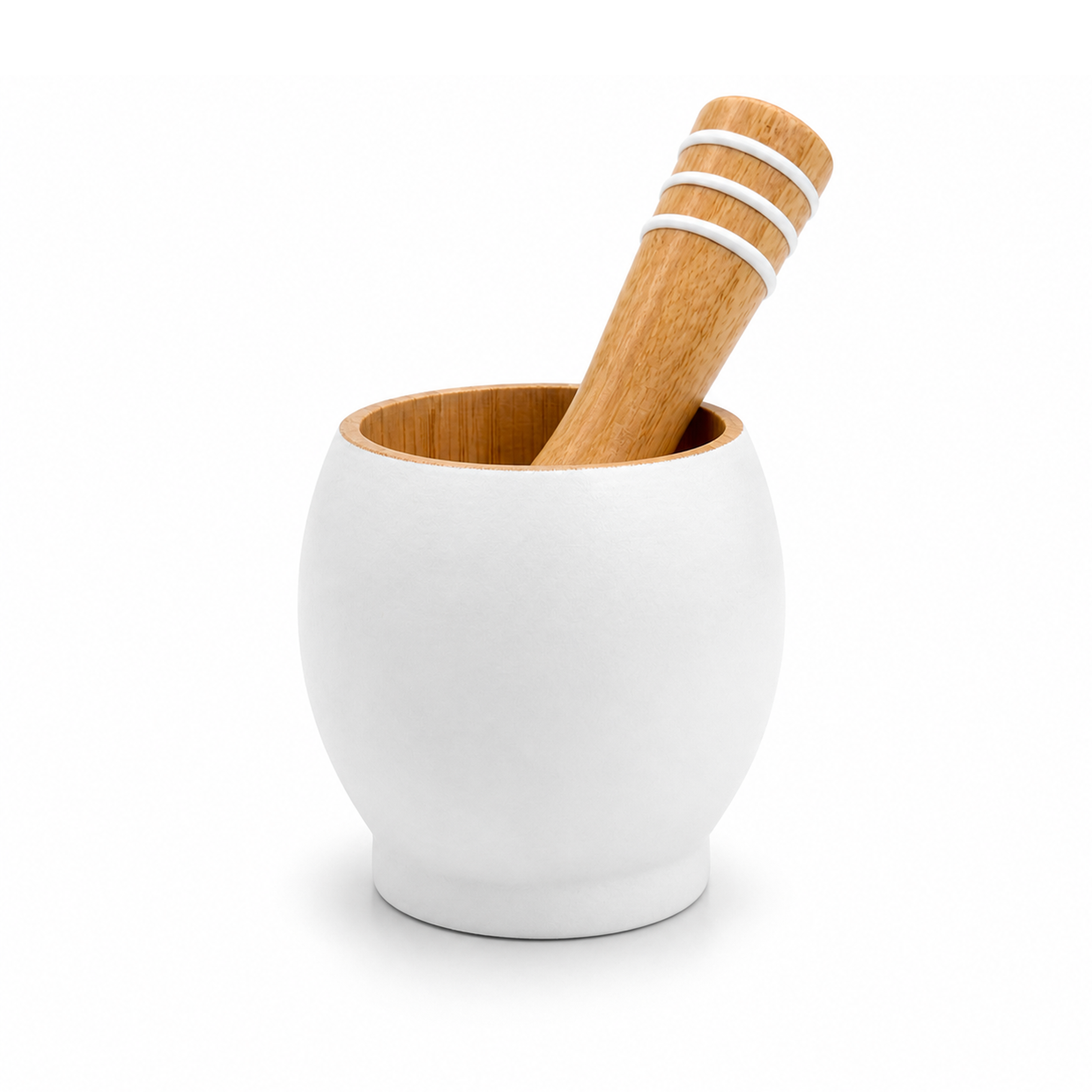 GEM+ | Bamboo Wood Mortar and Pestle Set